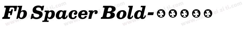 Fb Spacer Bold字体转换